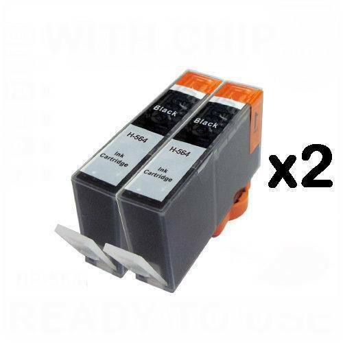 Compatible For HP 564XL Ink Cartridge for Photosmart 5510 5515 5520 564 - 4PKS