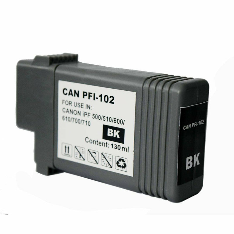 6 Compatible Canon ipf 500 510 600 605 700 710 720 PFI-102 INK cartridges