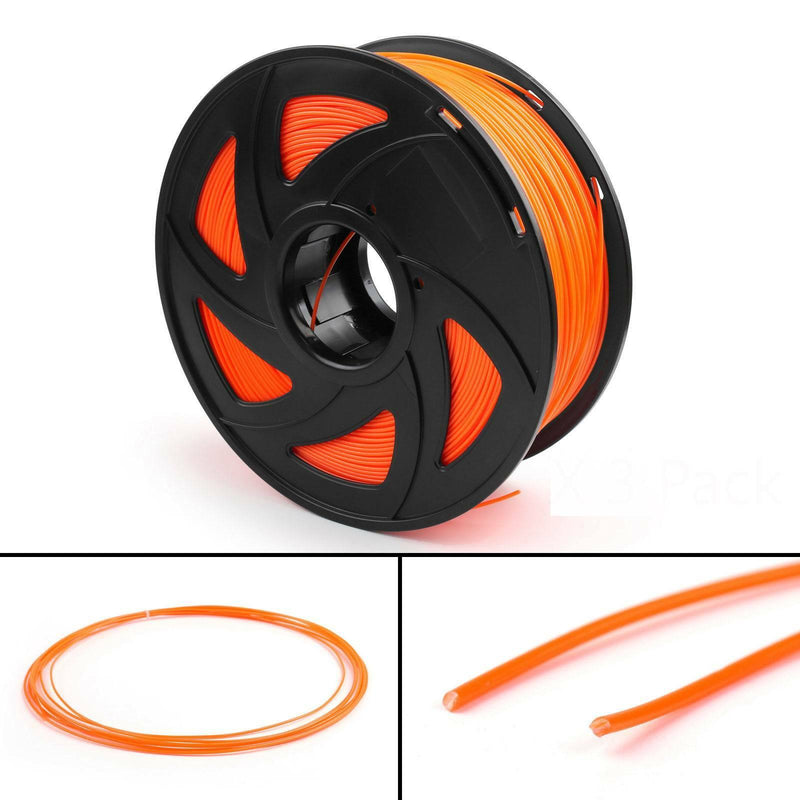 Orange Color 3D Printer Filament 1.75mm 1KG PLA For Print MakerBot RepRap