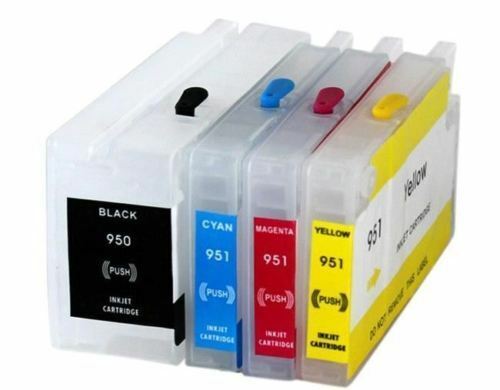 4 Empty Refillable Ink Cartridges For HP Office jet Pro 8600 Plus 8610