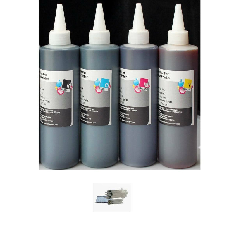Bulk refill ink bottle for HP Canon Brother Lexmark inkjet printer, 12 colors