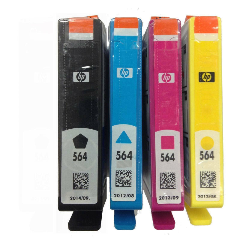 HP 564 Genuine Ink Cartridges Set Black Cyan Magenta Yellow