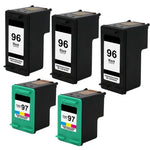5pk Ink Cartridges Compatible For HP 96/97 PhotoSmart 2610 2710 8050 8150 8450