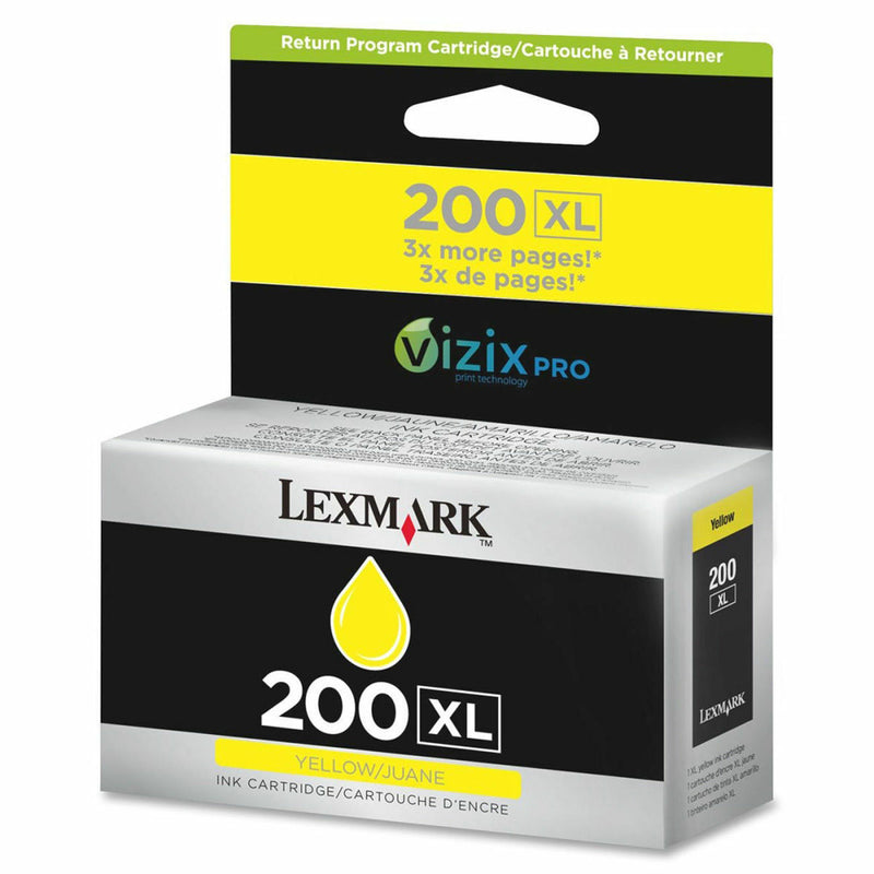 New Genuine Lexmark 200XL Yellow Ink Cartridge for All-in-One Pro 4000