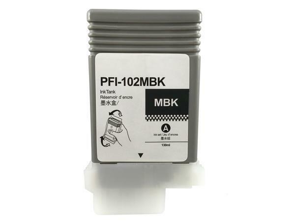 PFI-102mbk Matte Black Ink Cartridge Compatible for Canon Printer 500/600/700