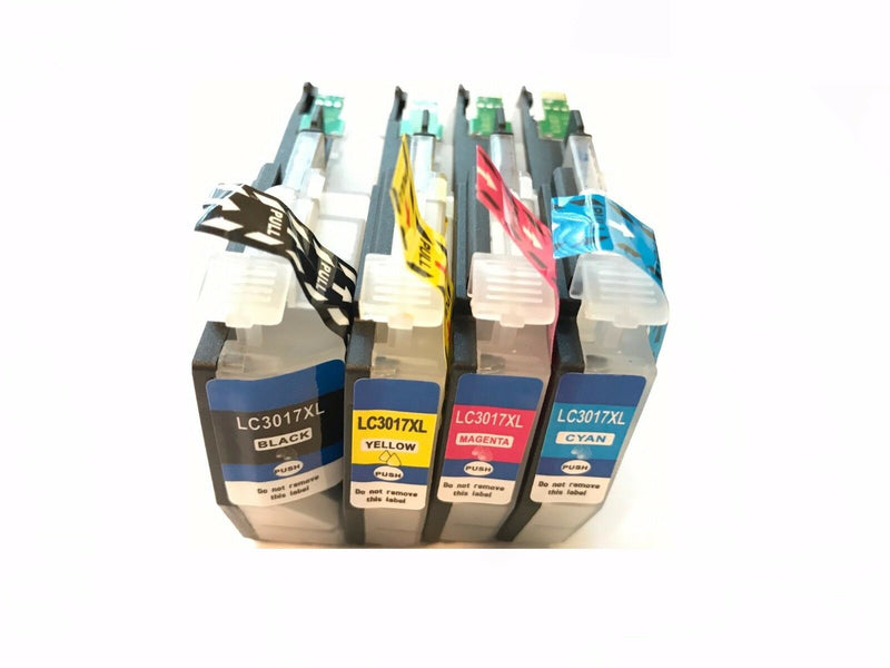 4 Packs Compatible LC3017 LC-3017XL Ink For Brother MFC-J5330DW, J6530DW, J6930D
