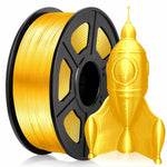 PLA Silk Gold Filament 1.75mm 3D Printer Filament 2.2 LBS Spool 3D Printing