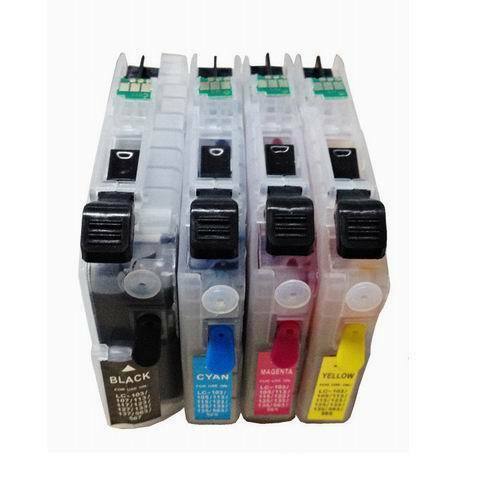4 Pack Refillable Ink Cartridges for Brother LC203 LC205 MFC-J4620DW MFC-J5520DW