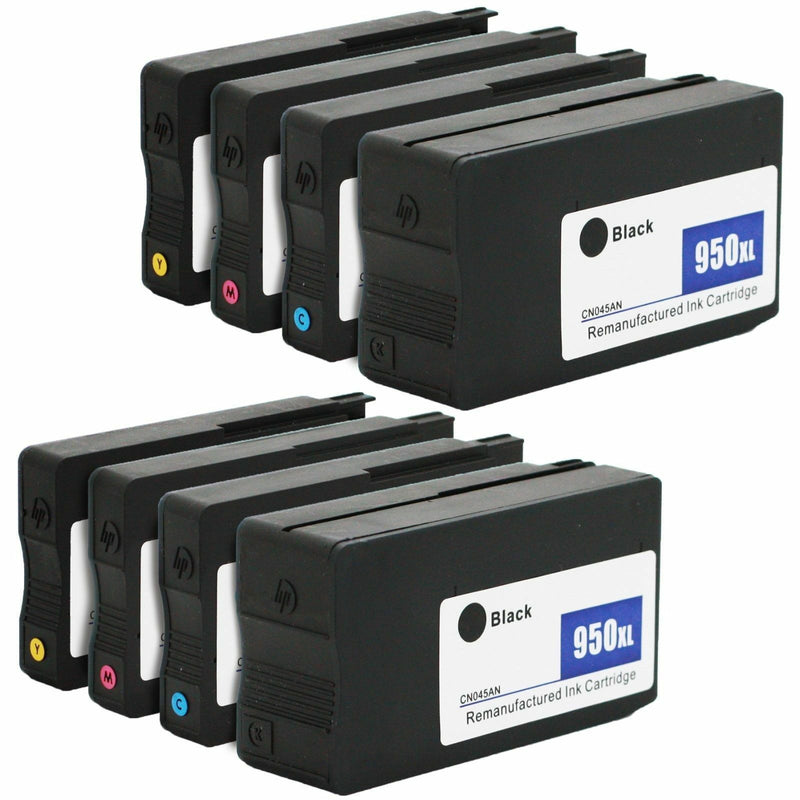 8 Pack Comp for 950XL 951XL Ink cartridges for HP OfficeJet Pro 251dw 276dw 8100