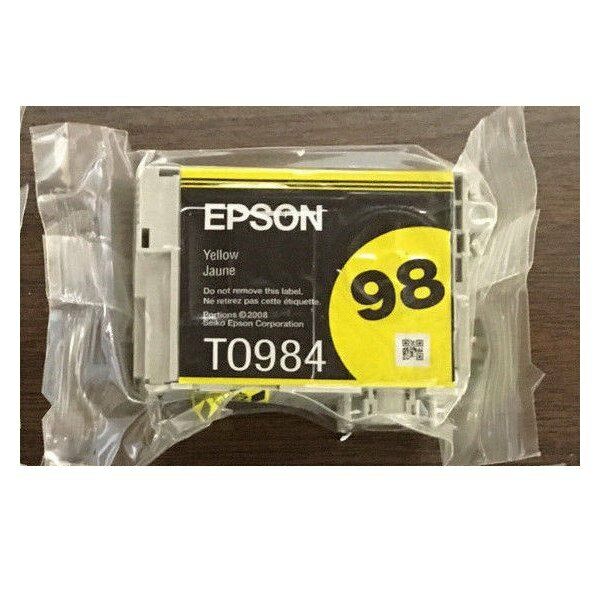 Epson 98 Yellow Ink T0984 New Genuine Artisan 800 837 High Yield T098420