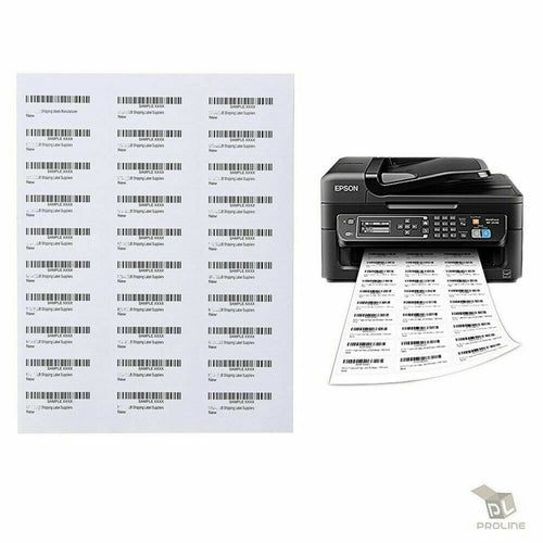Address Labels 2.85 x 1 - Pack of 3,000 Labels, 100 Sheets Inkjet/Laser Printer
