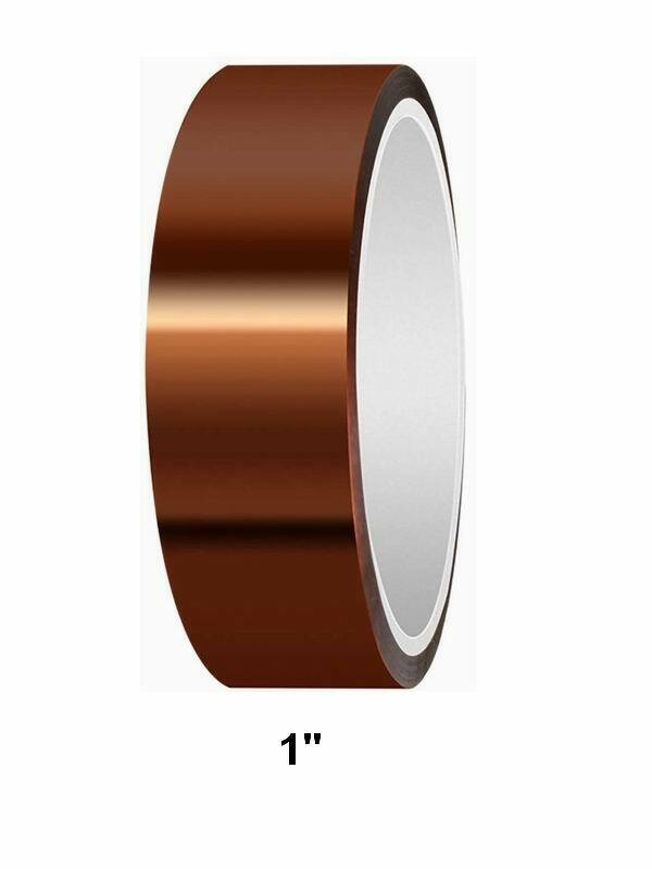 Polyimide High Temperature Resistant Tape Multi-Sized 1/8’’ 1/2’’ 3/4" 4/5" 1"