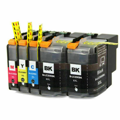 5PK LC20E LC20EBK LC20EC LC20EM LC20EY XXL Ink Cartridge for Brother MFC-J5920DW