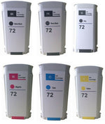6 Packs Compatible HP 72 ink cartridges for HP Designjet T610 620 770 1200