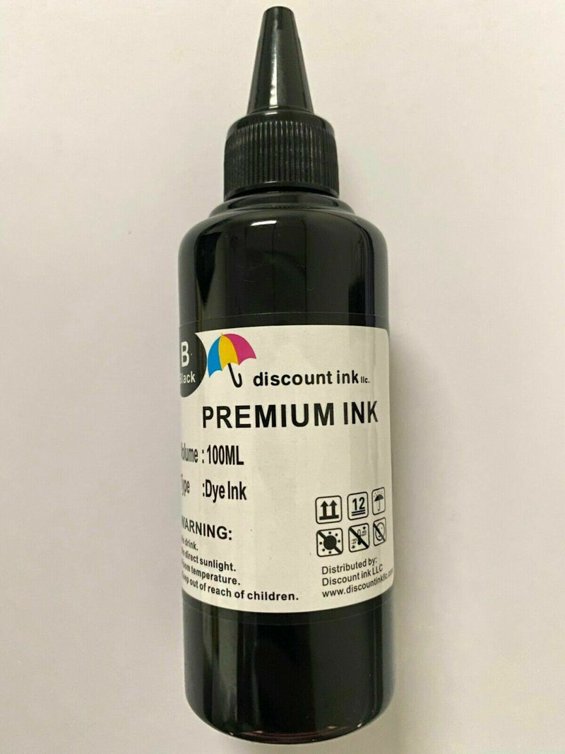 100ml Black Ink Jet Cartridge Refill Kit for Printer HP Canon Lexmark