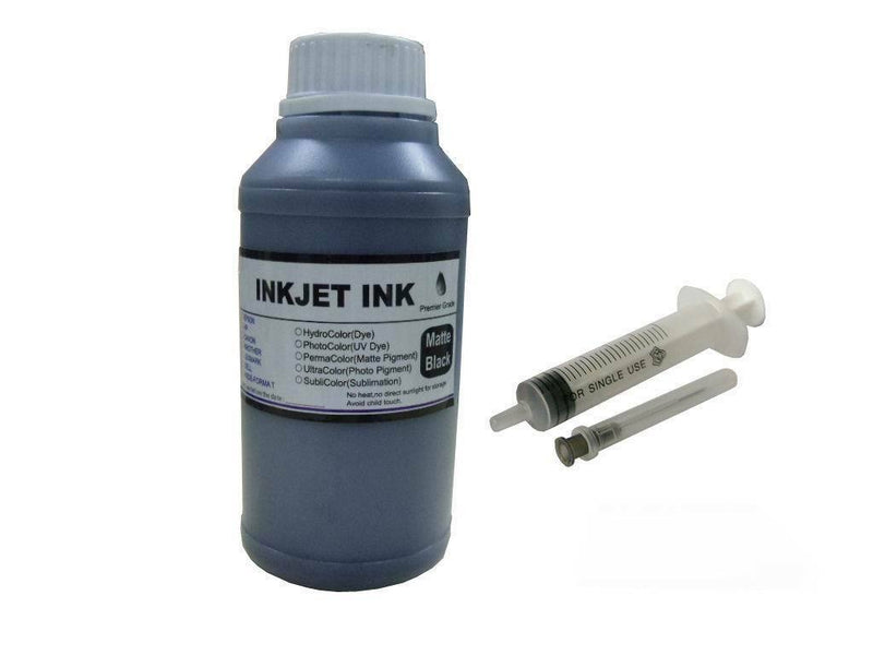 Refill Black Ink Kit for All Hp Inkjet Printer Cartridge 10oz + Syringe
