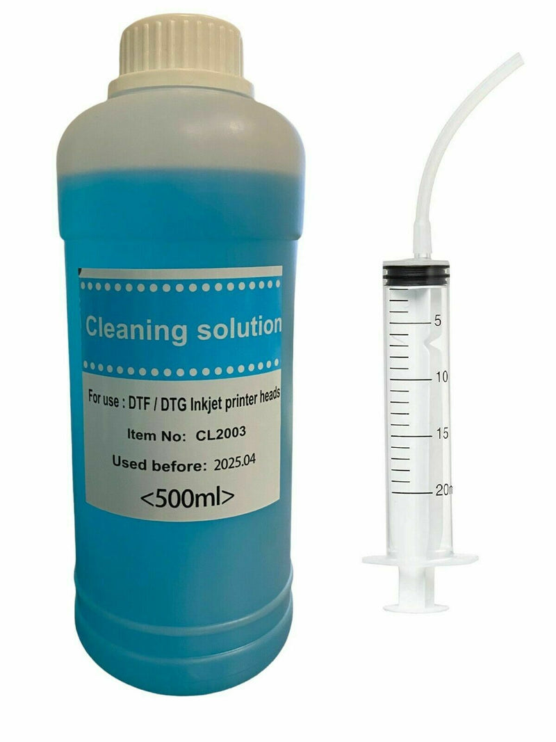 500ml DTF Cleaning Solution Cleaning Fluid Printhead Unblock Cleaning Liquid