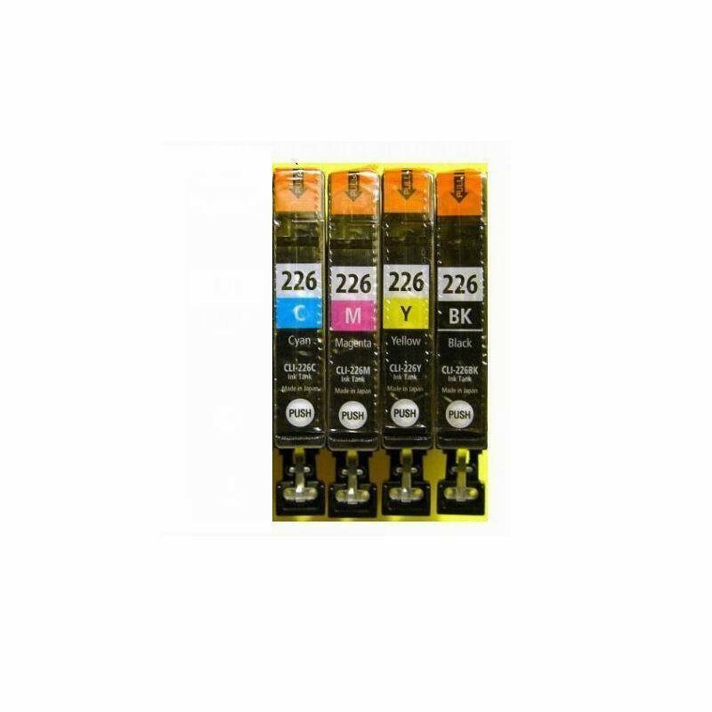 4 Pack OEM Canon CLI-226 BK/C/M/Y Genuine Ink Cartridges Full Set CLI226
