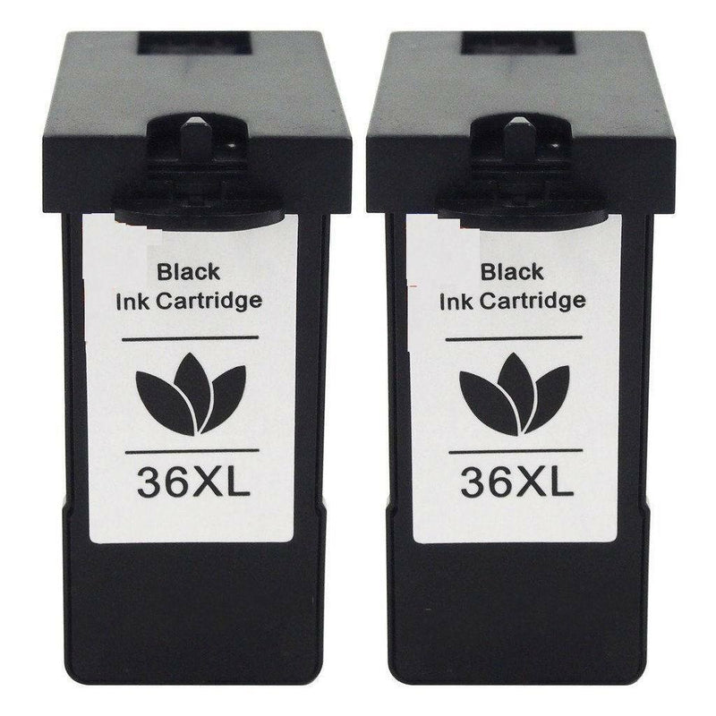 2 Lexmark 36XL BLACK HY Ink Cartridge 18C2170 for 36 XL X6650 X5650es Printer