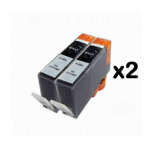 4 Compatible for HP 564XL Black Ink Cartridge for Photosmart 5510 5514 5515 5520