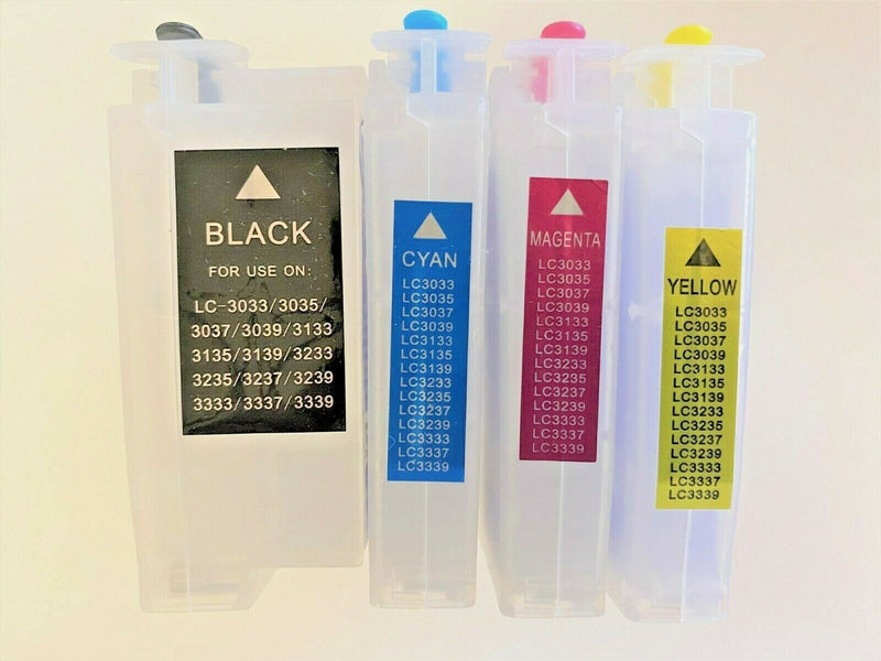 Empty Refillable Cartridges for Brother LC3033 LC3035 MFC-J995DW MFC-J815DW