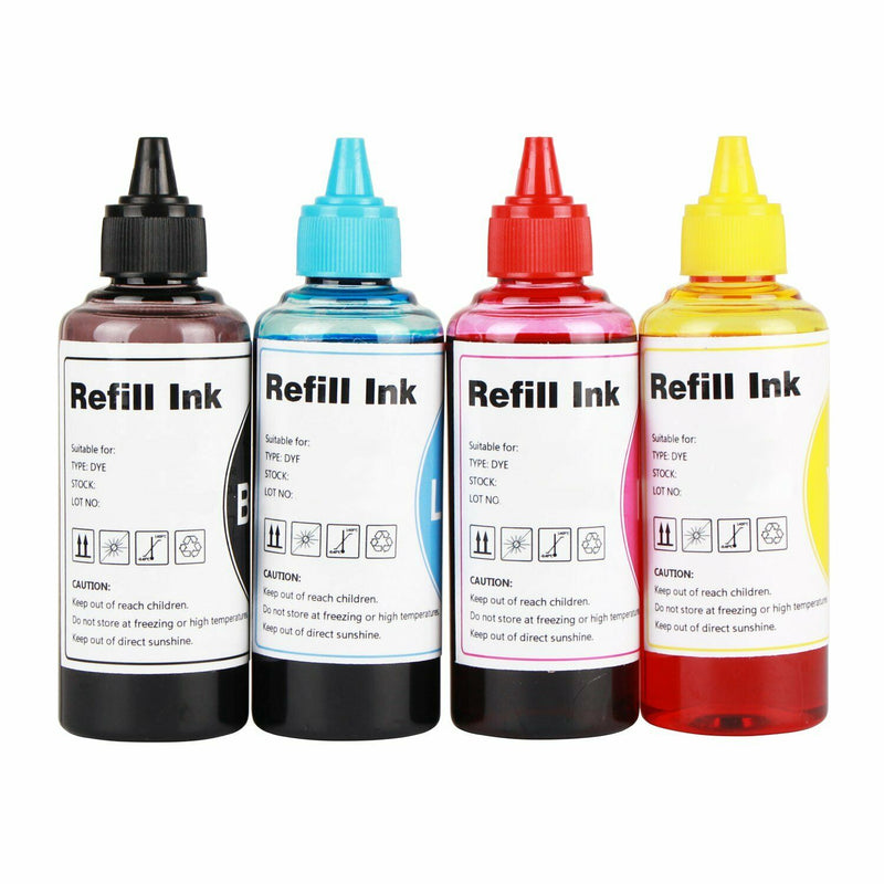 400ml Refill Ink Kit Dye Ink for 220 200 288 Workforce WF-3640 WF-2760 WF-3620