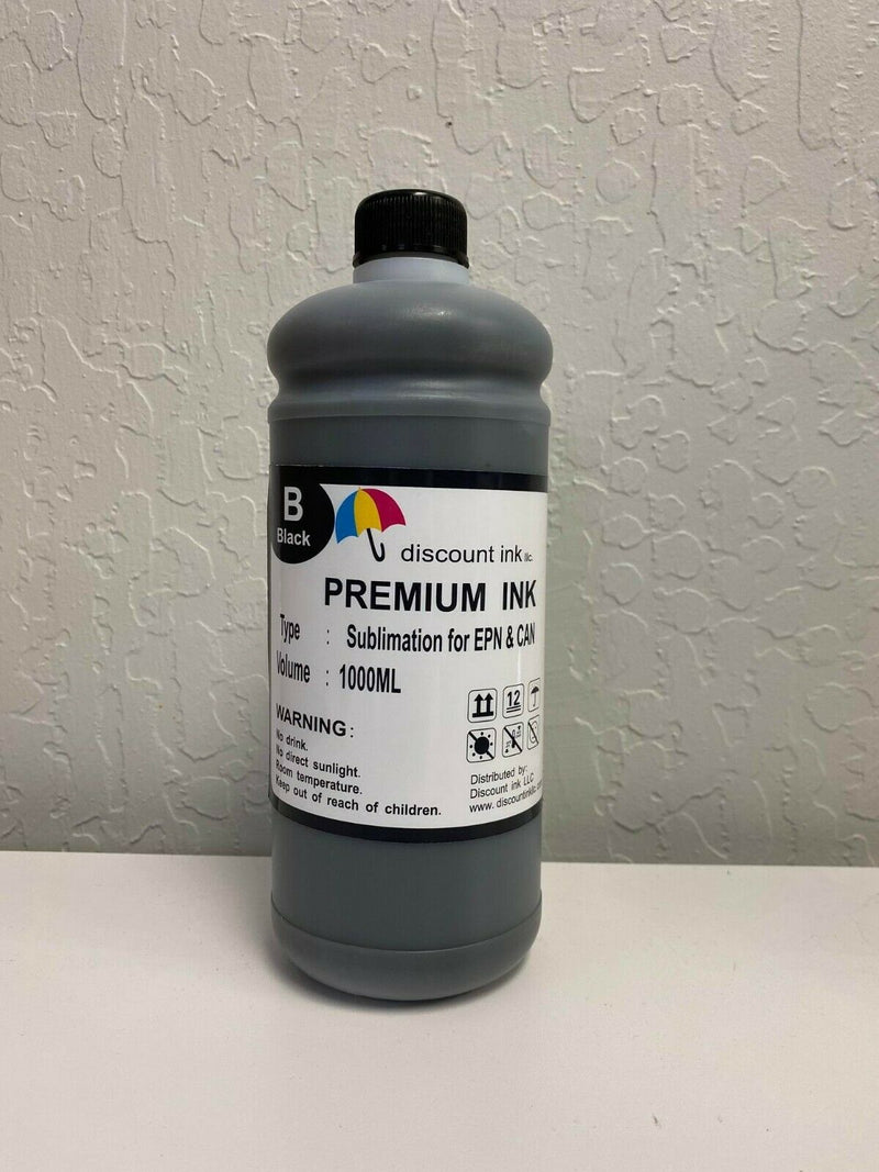 1000ml High Quality Black Sublimation INK For EPSON inkjet Printers