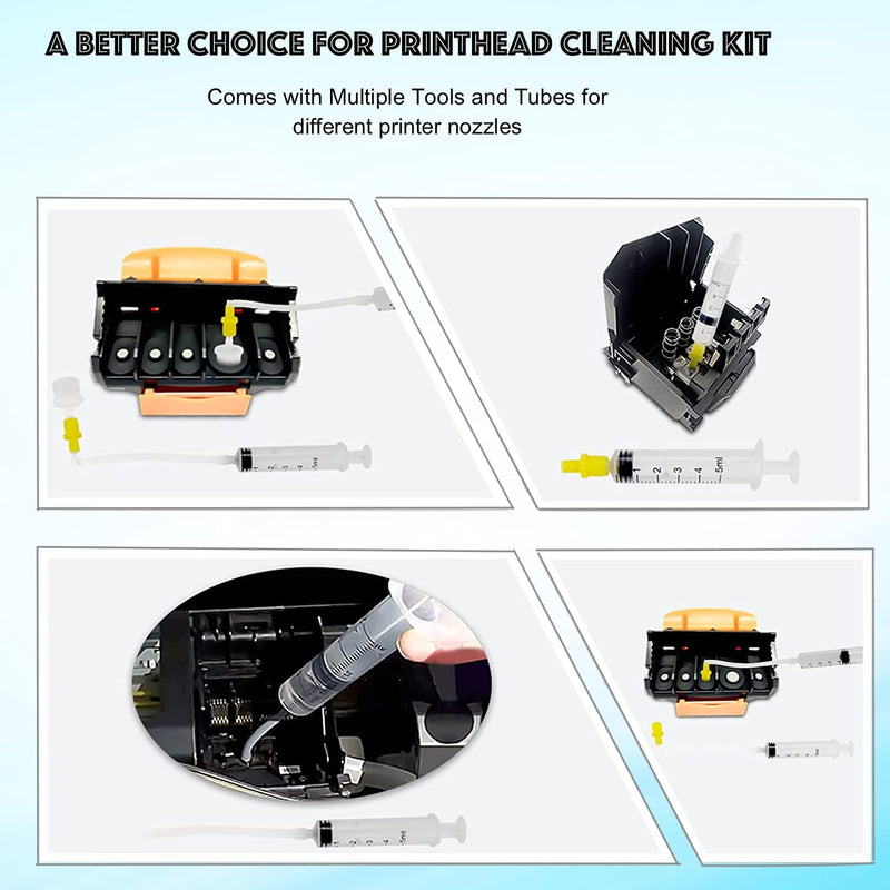 Sublimation Printhead Cleaning Kit Inkjet Universal Printer Nozzle Cleaner Solution Print Head Cleaning for Epson HP Brother Canon