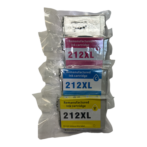212XL 212 XL Ink Cartridge for Epson 212 XL 212XL T212XL T212 Ink Cartridges for Epson Expression Home XP-4100 XP-4105 Workforce WF-2830 WF-2850 Printer (Black Cyan Magenta Yellow, 4 Pack)