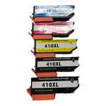 410XL Ink Cartridge Replacement for Epson 410XL 410 XL T410XL T410 (1 Black, 1 Photo Black, 1 Cyan, 1 Magenta, 1 Yellow)