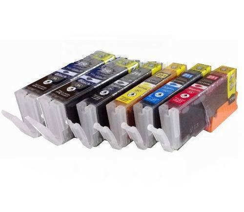6 Pack PGI-250XL CLI-251XL Compatible Ink Cartridge Set for Pixma IP7220 MG5420