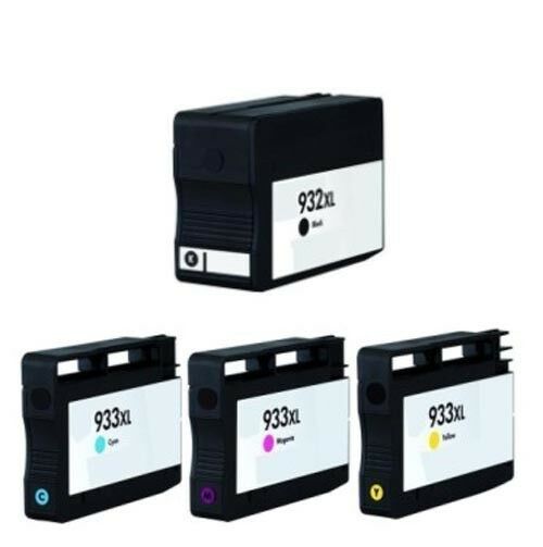 4 HP 932XL 933XL Non-OEM Ink Cartridge Combo For HP Officejet 6100 6600 6700