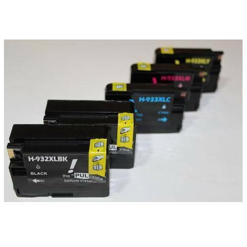 New Compatible 5 Ink Cartridge 932XL 933XL for HP 6100 6600 6700 show ink level