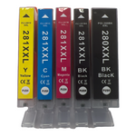 5PACK PGI-280XXL CLI-281XXL Ink Cartridges For Canon PIXMA TS8120 TS9120 TS8220