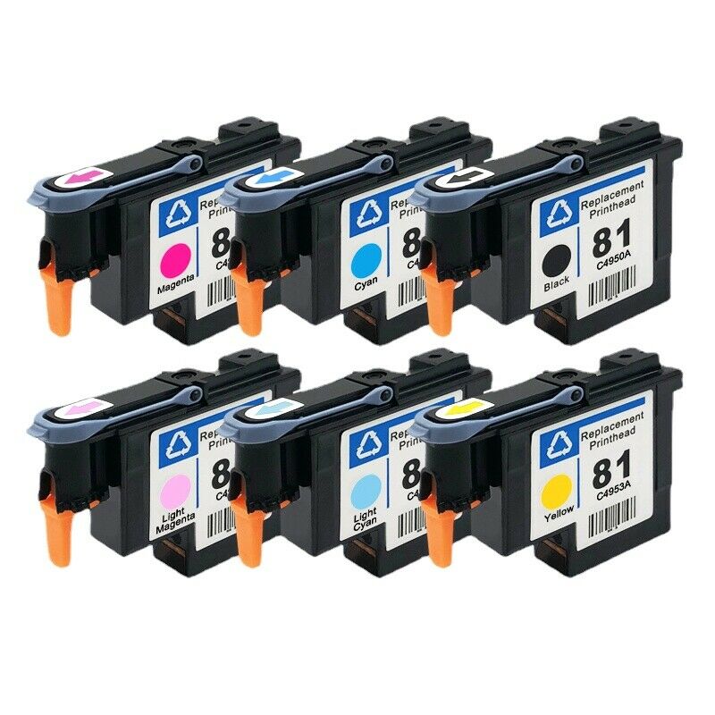 6 PacK Combo Refurbished HP 81 Print Head for HP 5000 5000ps 5500 5500ps