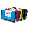 4 Pack Ink Cartridge for Epson Workforce pro WF-3820 WF-4820 Wf-4830 Wf-4833 Wf-4834 T822 822 XL