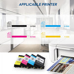 4 Pack Remanufactured Ink Cartridge for Epson Workforce pro WF7840 WF7820 WF7310 EC-C7000 wf-7840 wf-7820 T812 812 XL Printer