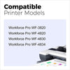 2 Pack Black Ink Cartridge for Epson T822XL 822XL Workforce Pro WF-3820 WF-4820 4830 4834