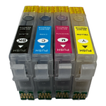 Sublimation Refillable Ink Cartridge for Epson 220 T220 cartridges WorkForce WF-2630 WF-2650  WF-2660  WF-2750  WF-2760 XP-420  XP-320  XP-424
